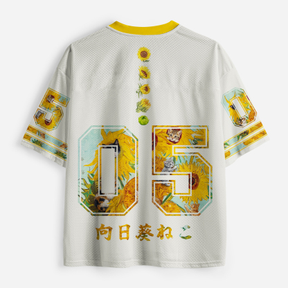 Tokyo-Tiger Sunflower Cats Mesh Jersey