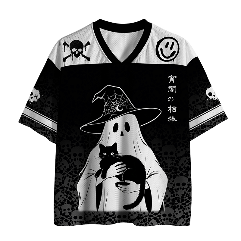 Tokyo-Tiger Ghost Cat Buddy Mesh Jersey