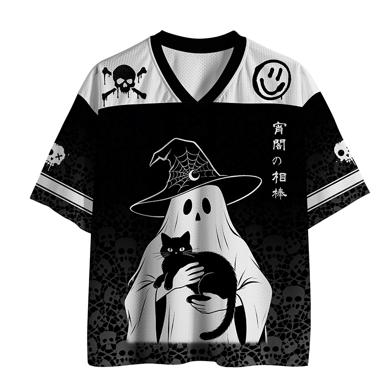 Tokyo-Tiger Traditional Robe Cat Art Mesh Jersey