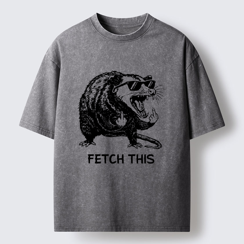 Tokyo-Tiger Cool Opossum Funny Meme Washed T-Shirt