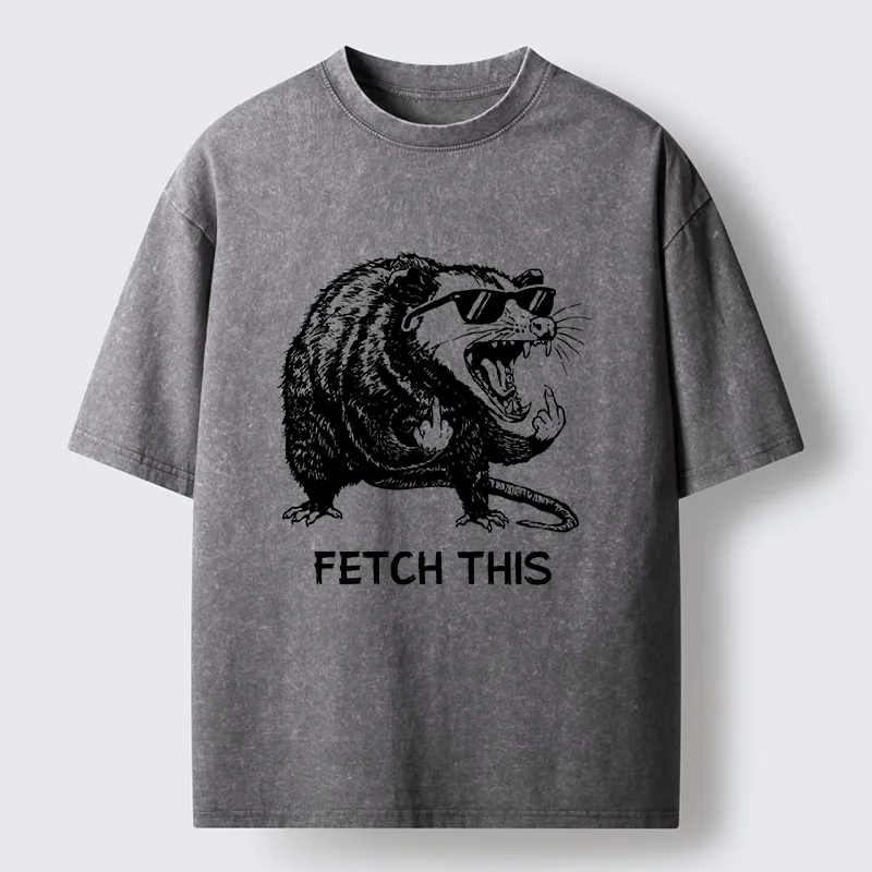 Tokyo-Tiger Cool Opossum Funny Meme Washed T-Shirt
