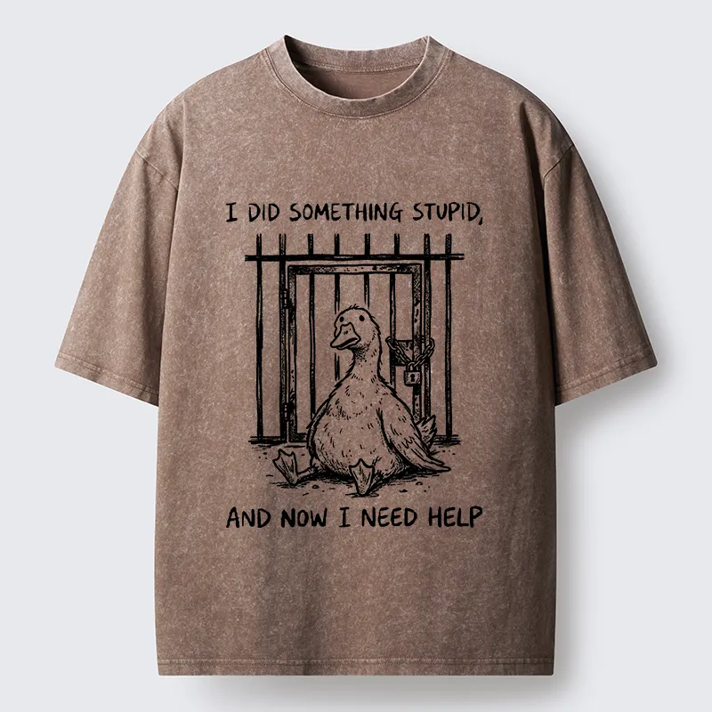Tokyo-Tiger Silly Goose Trouble Vibe Washed T-Shirt