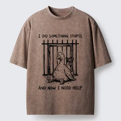 Tokyo-Tiger Silly Goose Trouble Vibe Washed T-Shirt