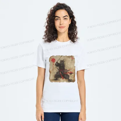 Tokyo-Tiger Retro Japanese Samurai Cat Classic T-Shirt