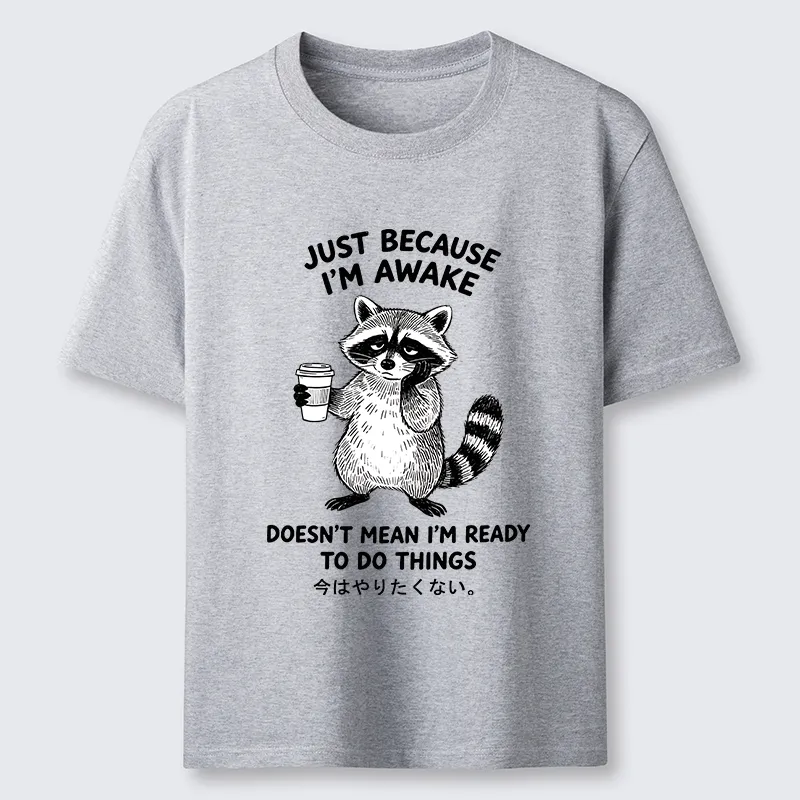 Tokyo-Tiger Tired Raccoon Coffee Classic T-Shirt