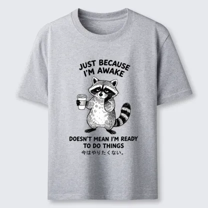 Tokyo-Tiger Tired Raccoon Coffee Classic T-Shirt