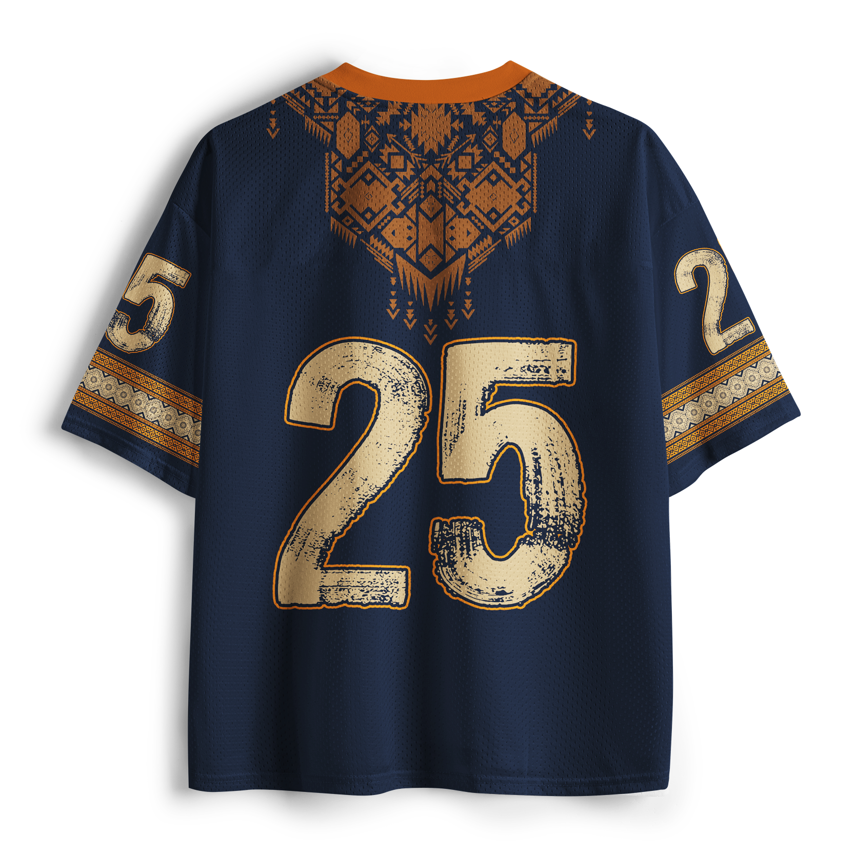Tokyo-Tiger Tribal Folk Art Colorful Tiger Mesh Jersey