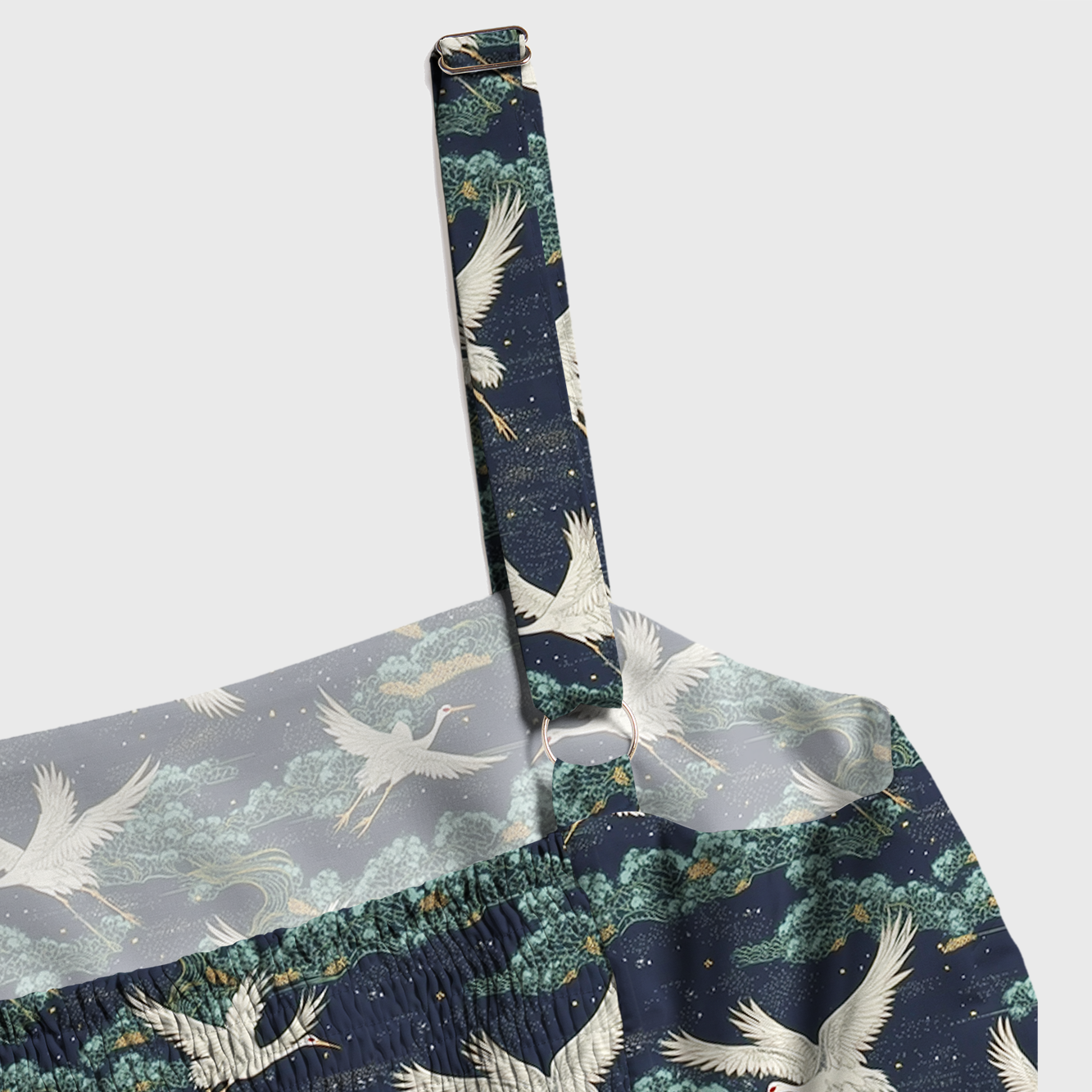 Tokyo-Tiger Cranes And Clouds Maxi Dress