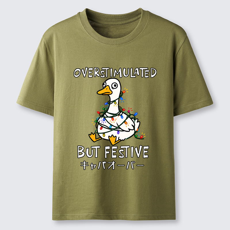 Tokyo-Tiger Funny Excited Christmas Goose Classic T-Shirt
