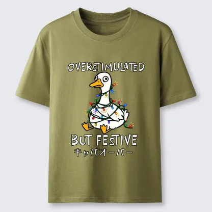 Tokyo-Tiger Funny Excited Christmas Goose Classic T-Shirt
