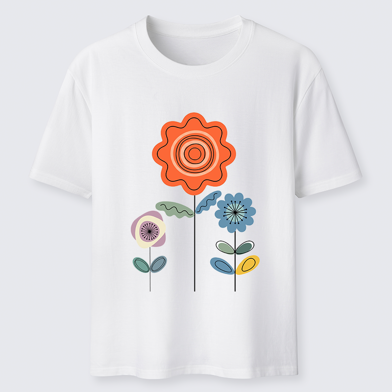 Tokyo-Tiger Retro Floral Art Classic T-Shirt