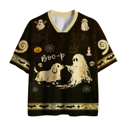Tokyo-Tiger Funny Ghost Puppy Boo Mesh Jersey