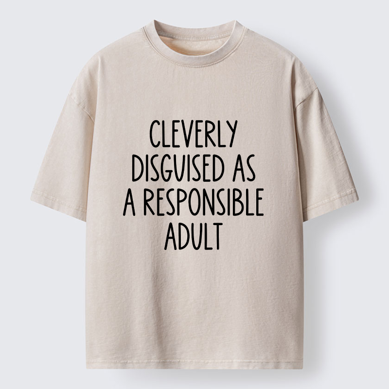 Tokyo-Tiger Funny Adult Mode Meme Washed T-Shirt