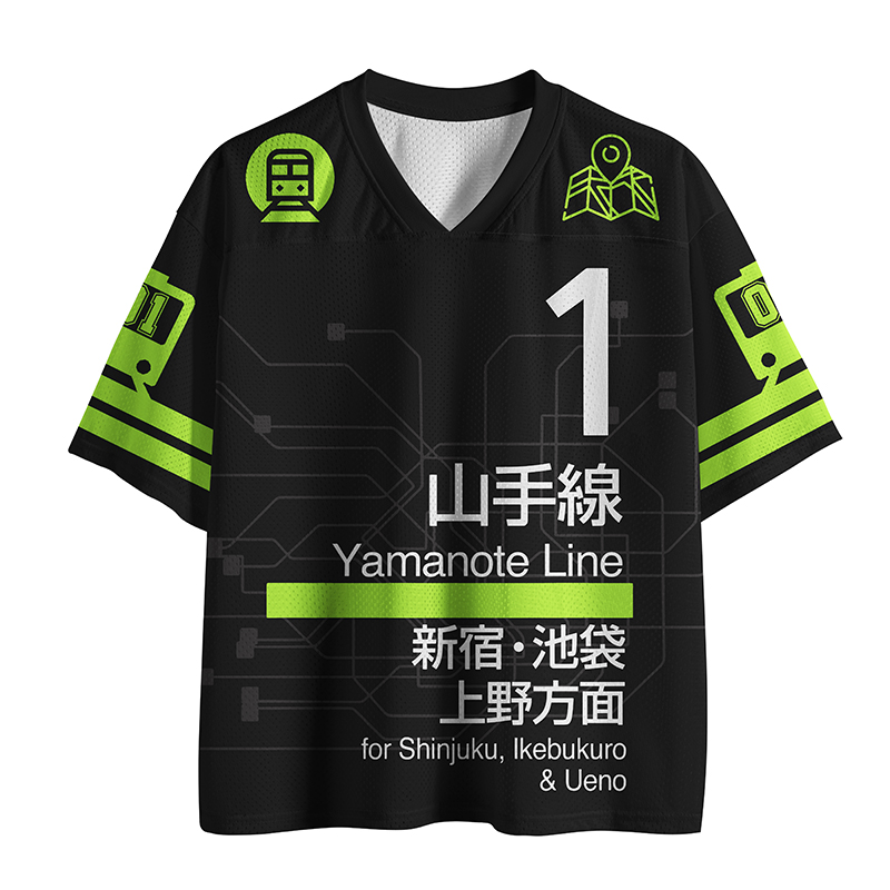 Tokyo-Tiger Tokyo Yamanote Line Mesh Jersey