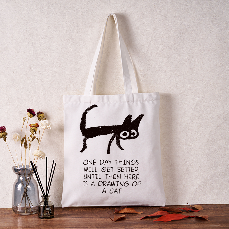 Tokyo-Tiger Cat Cheer Up Drawing Tote Bag Sale – tokyo-tiger
