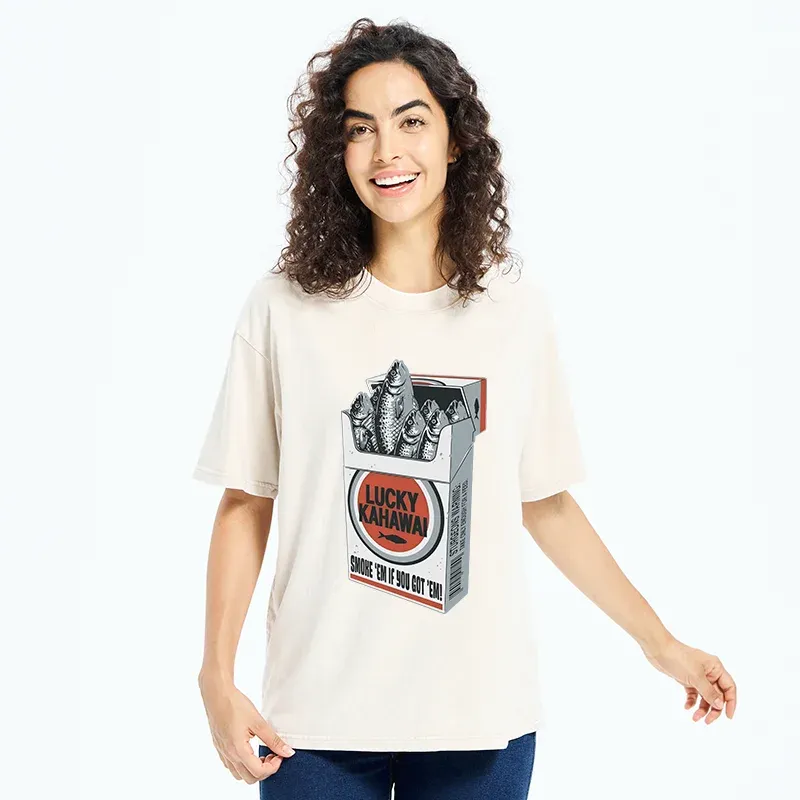 Tokyo-Tiger Japanese Lucky Kahawai Washed T-Shirt
