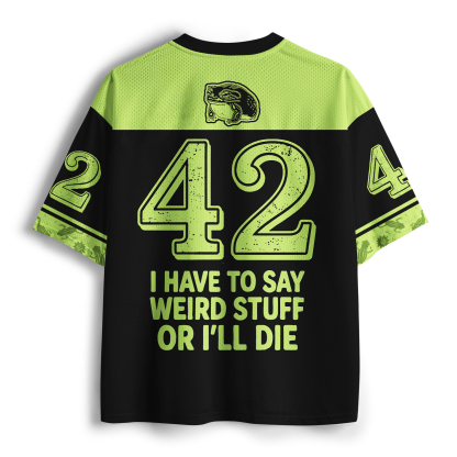 Tokyo-Tiger Weird Funny Print Frog Mesh Jersey