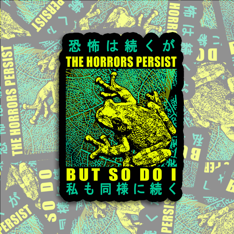 Tokyo-Tiger The Horrors Persist Frog Sticker