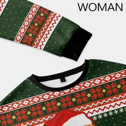 Tokyo-Tiger Stop Eating The Tinsel Cat Christmas Ugly Sweatshirt