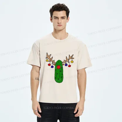 Tokyo-Tiger Christmas Of Pickles Washed T-Shirt