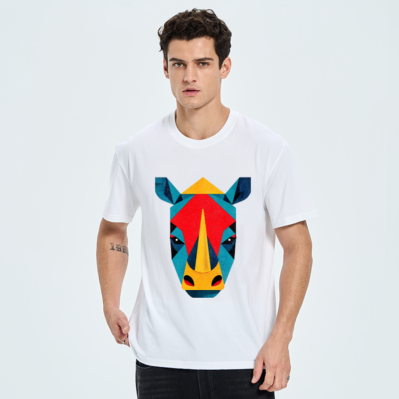 Tokyo-Tiger Geometric Rhino Art Classic T-Shirt