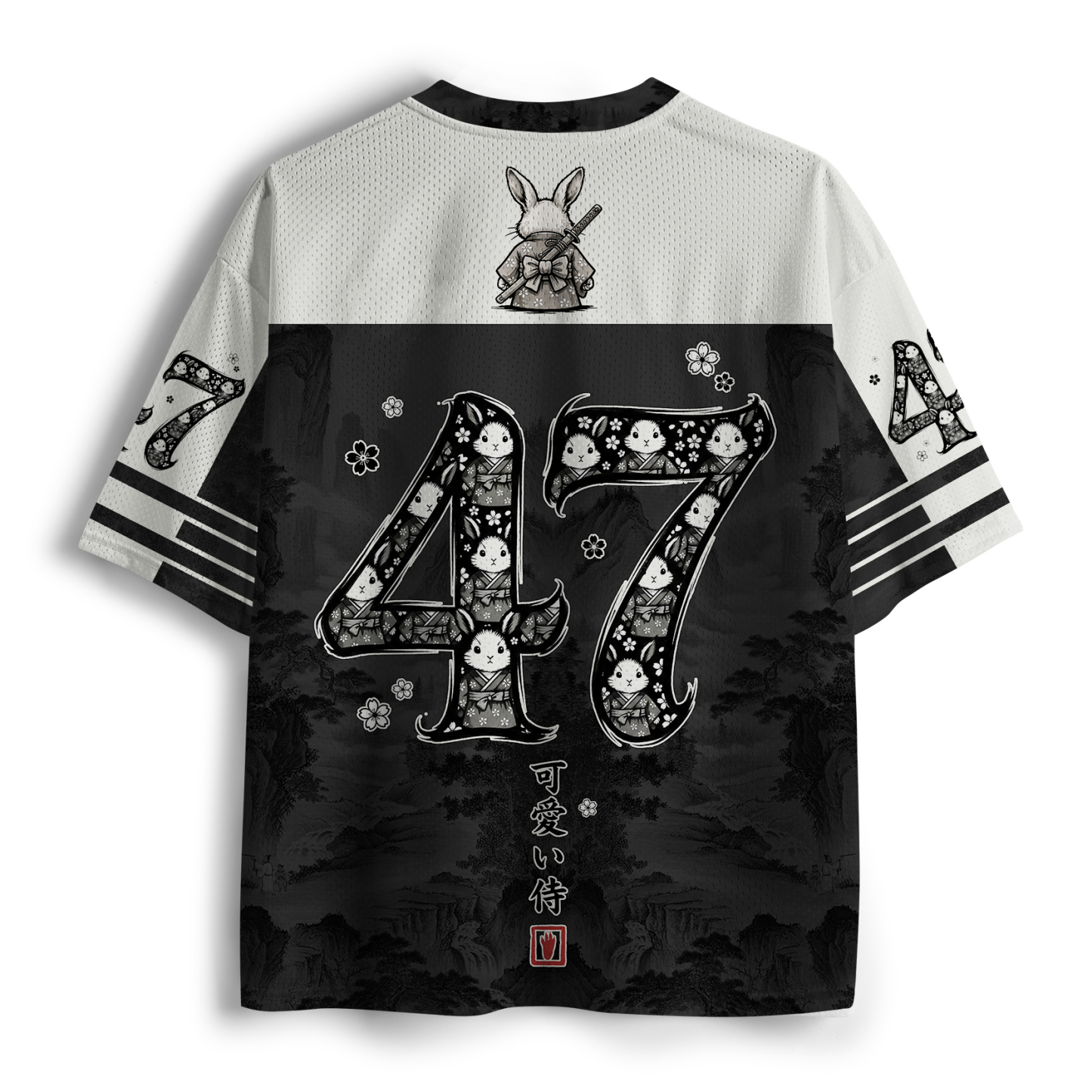 Tokyo-Tiger Ink Painting Samurai Rabbit Mesh Jersey