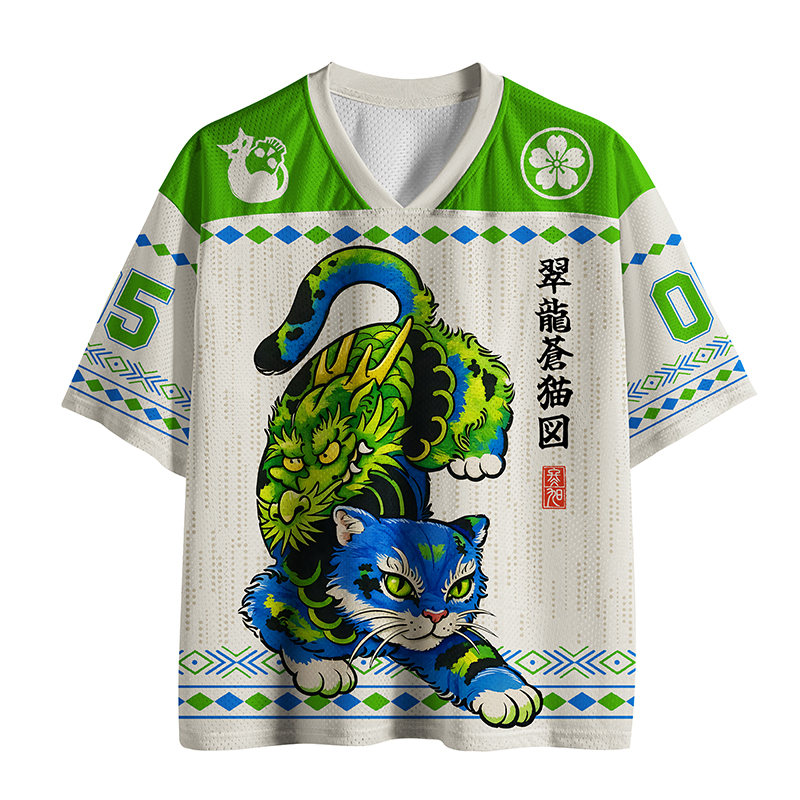 Tokyo-Tiger Dragon Cat Classic Art Mesh Jersey