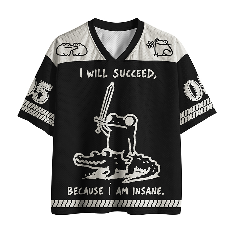 Tokyo-Tiger Warrior Frog Funny Meme Black Mesh Jersey