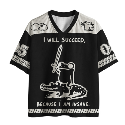 Tokyo-Tiger Warrior Frog Funny Meme Black Mesh Jersey