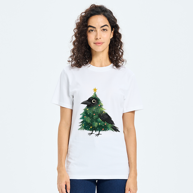 Tokyo-Tiger Cute Christmas Tree Crow Classic T-Shirt
