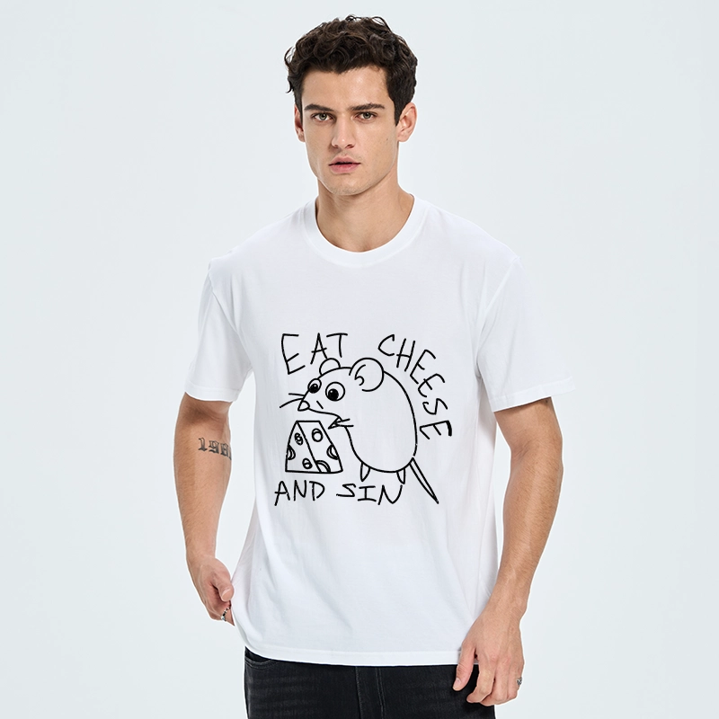 Tokyo-Tiger Cheese Obsessed Mouse Funny Art Classic T-Shirt