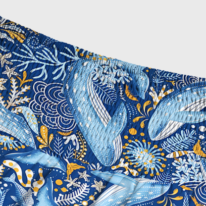 Tokyo-Tiger Whales In The Ocean Maxi Skirt