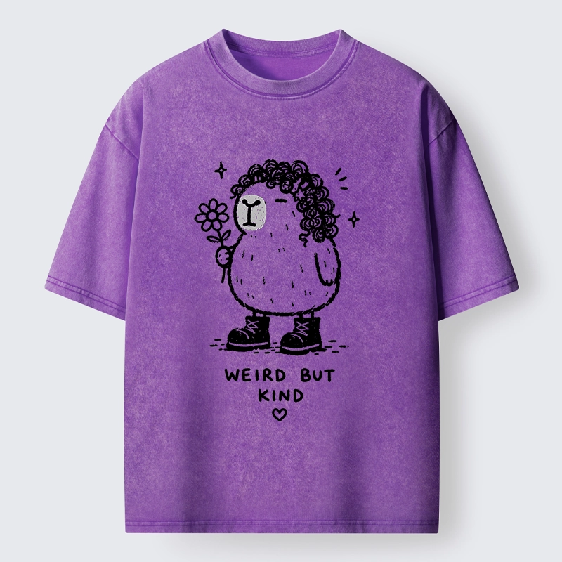 Tokyo-Tiger Weird But Kind Capybara Washed T-Shirt
