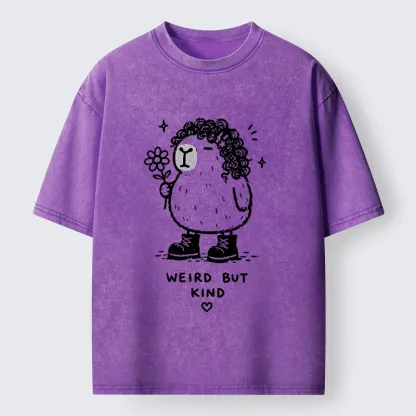 Tokyo-Tiger Weird But Kind Capybara Washed T-Shirt