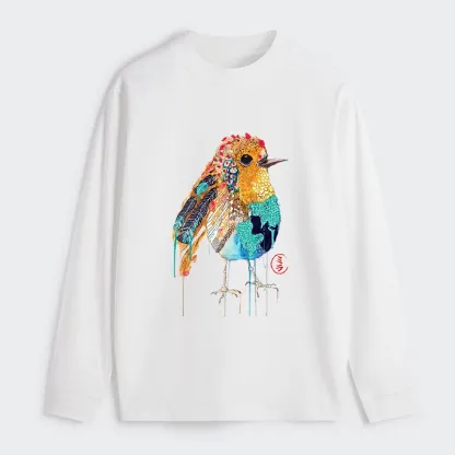 Tokyo‑Tiger Sparkly Wild Bird Classic Long Sleeve T-Shirt