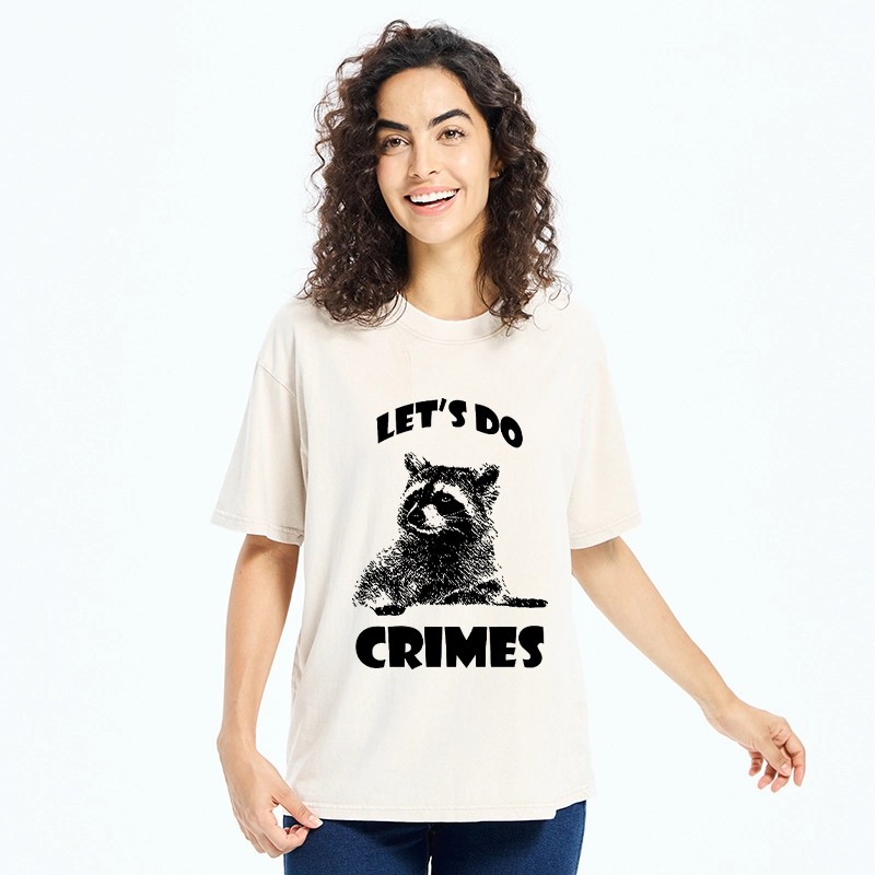 Tokyo-Tiger Raccoon’s Crime Pact Washed T-Shirt