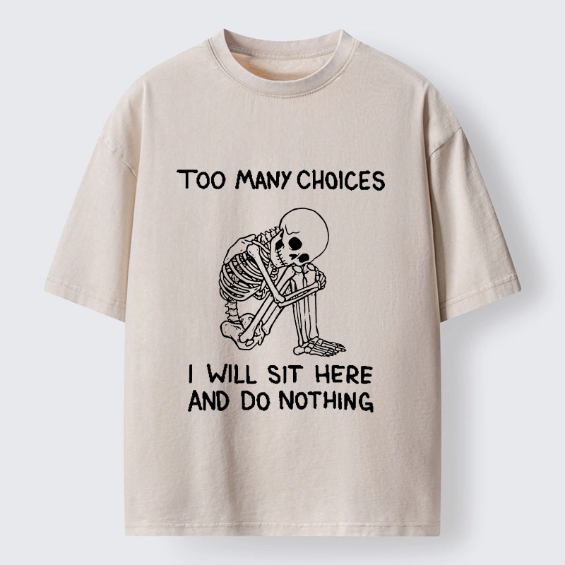 Tokyo‑Tiger Meme Do Nothing Washed T‑Shirt