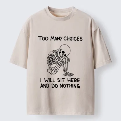 Tokyo‑Tiger Meme Do Nothing Washed T‑Shirt