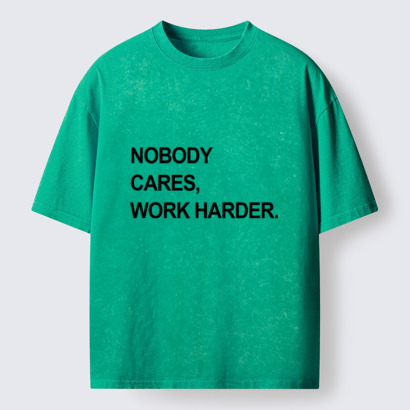 Tokyo-Tiger No Excuse Work Hard Meme Washed T-Shirt