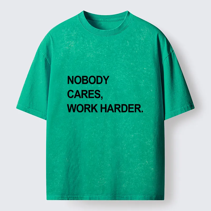 Tokyo-Tiger No Excuse Work Hard Meme Washed T-Shirt