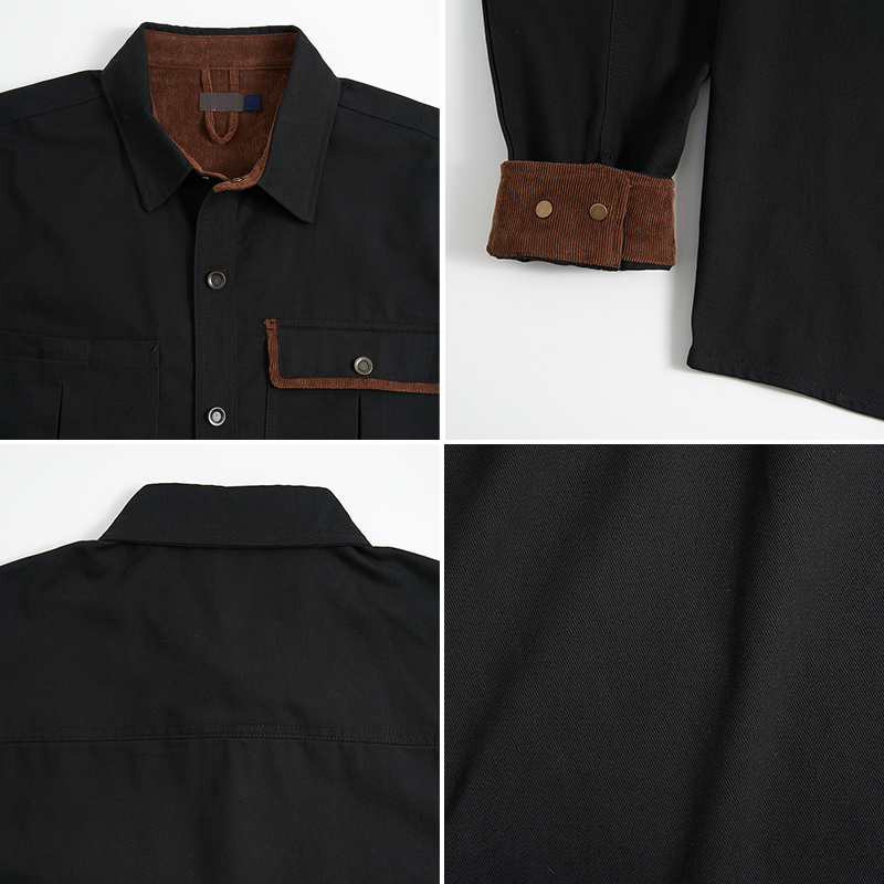 Tokyo-Tiger Cat Can Do No Wrong Men's Corduroy Work Jacket
