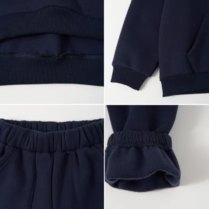 Tokyo-Tiger Cats Eat Ramen Noodles Kids Fleece Lined Hoodie Set