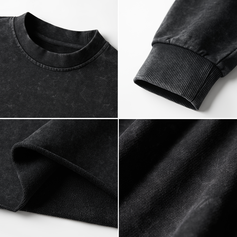 Tokyo-Tiger Japanese Zen Lotus Washed Crop Sweatshirt