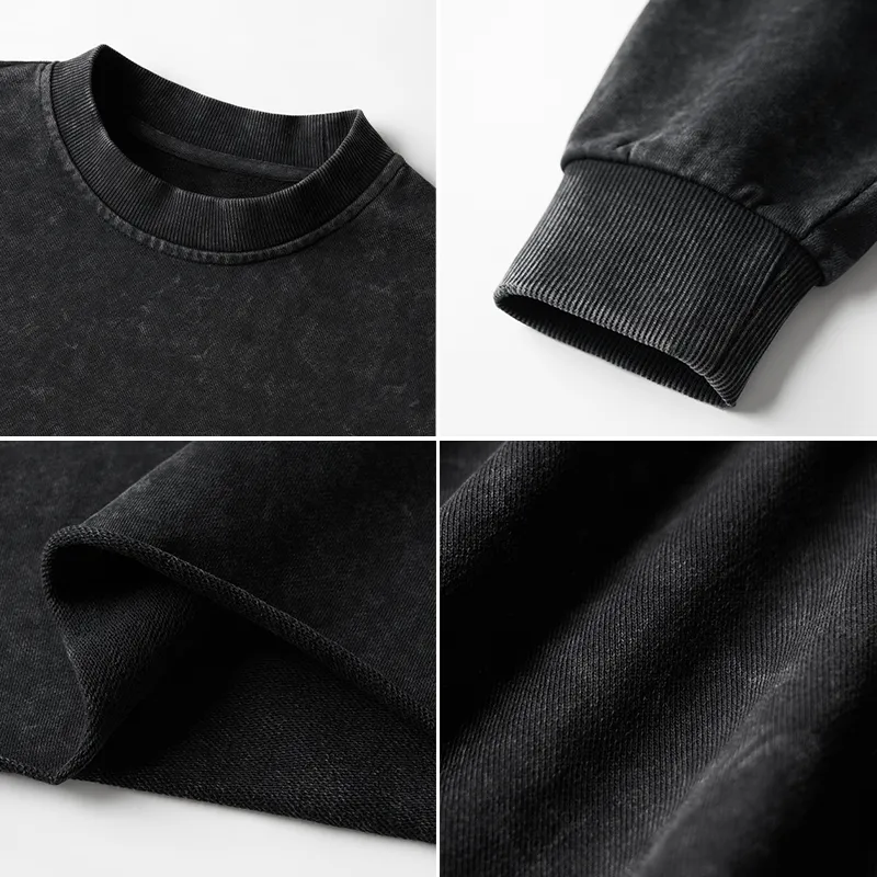 Tokyo-Tiger Japanese Zen Lotus Washed Crop Sweatshirt