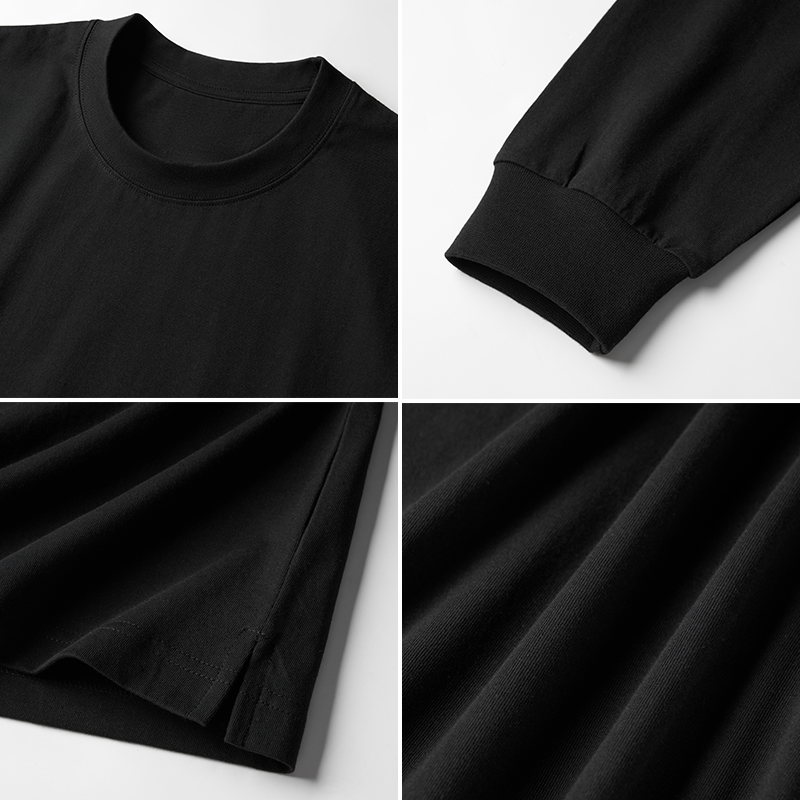 Tokyo-Tiger Tea Time With A Black Classic Long Sleeve T-Shirt