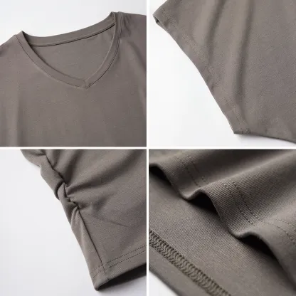 Tokyo-Tiger Roaring Black Cat Modal Dolman Sleeve T-Shirt