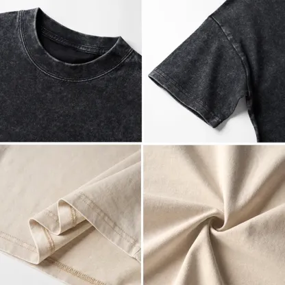 Tokyo-Tiger Yarn Christmas Tree Cat Kids Washed T-Shirt