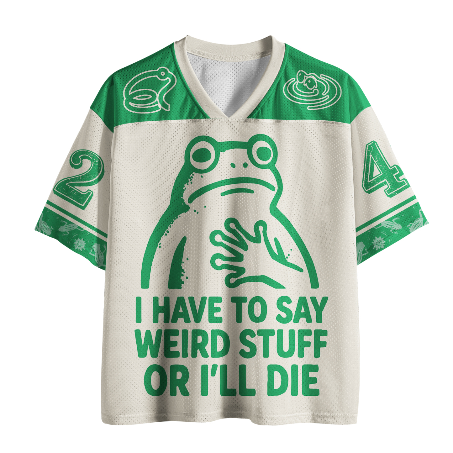 Tokyo-Tiger Weird Frog Funny Meme Mesh Jersey