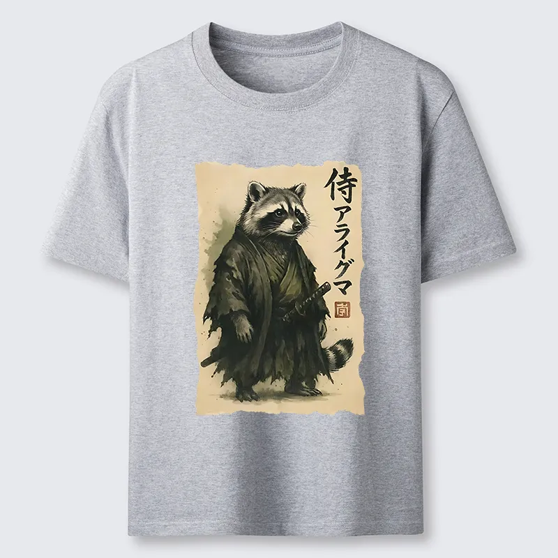 Tokyo-Tiger Japanese Samurai Raccoon Art Classic T-Shirt