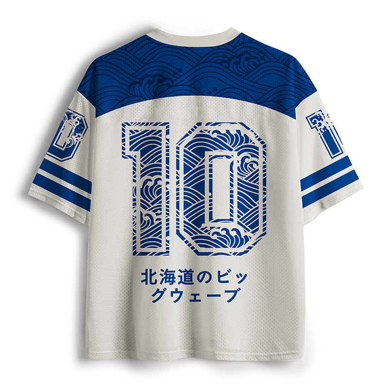 Tokyo-Tiger Winter Waves Of Hokkaido Mesh Jersey